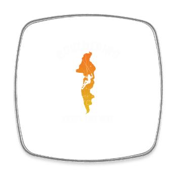 Bouldering enjoy the Way - Square fridge magnet - white - Front