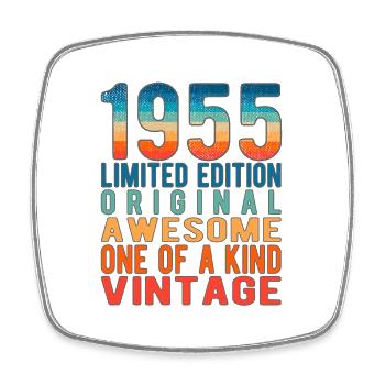 Edition limitée depuis 1955 Anniversaire Millésime 1955 - Magnet carré - blanc - Devant