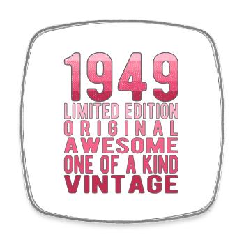 Edition limitée depuis 1949 Anniversaire Millésime 1949 - Magnet carré - blanc - Devant