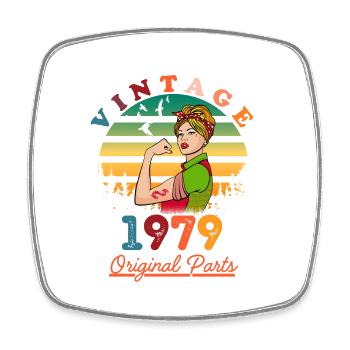 vintage 1979 - Magnet carré - blanc - Devant