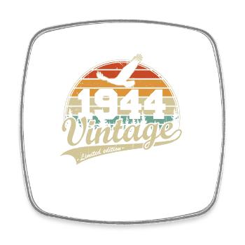 Vintage 1944 Vintage Birthday Gift Retro - Square fridge magnet - white - Front