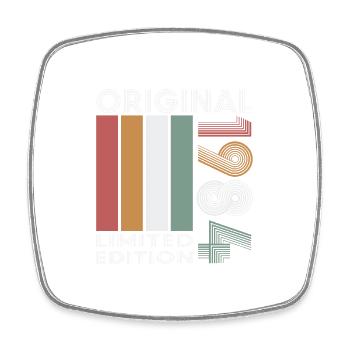 Vinatge 1984 Birthday Gift - Square fridge magnet - white - Front