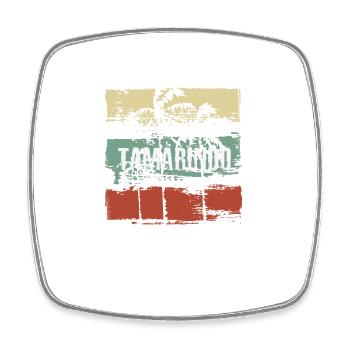 Tamarindo Costa Rica Souvenir de vacances artistiques - Magnet carré - blanc - Devant