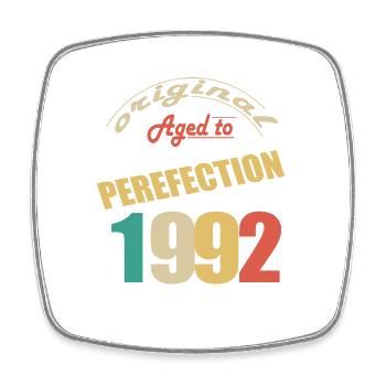 I'm 32 years old | I was born in 1992 - birth - Square fridge magnet - white - Front