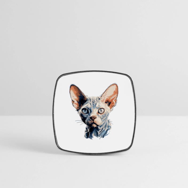 Chaton Devon Rex Chat Devon Rex Magnet carré