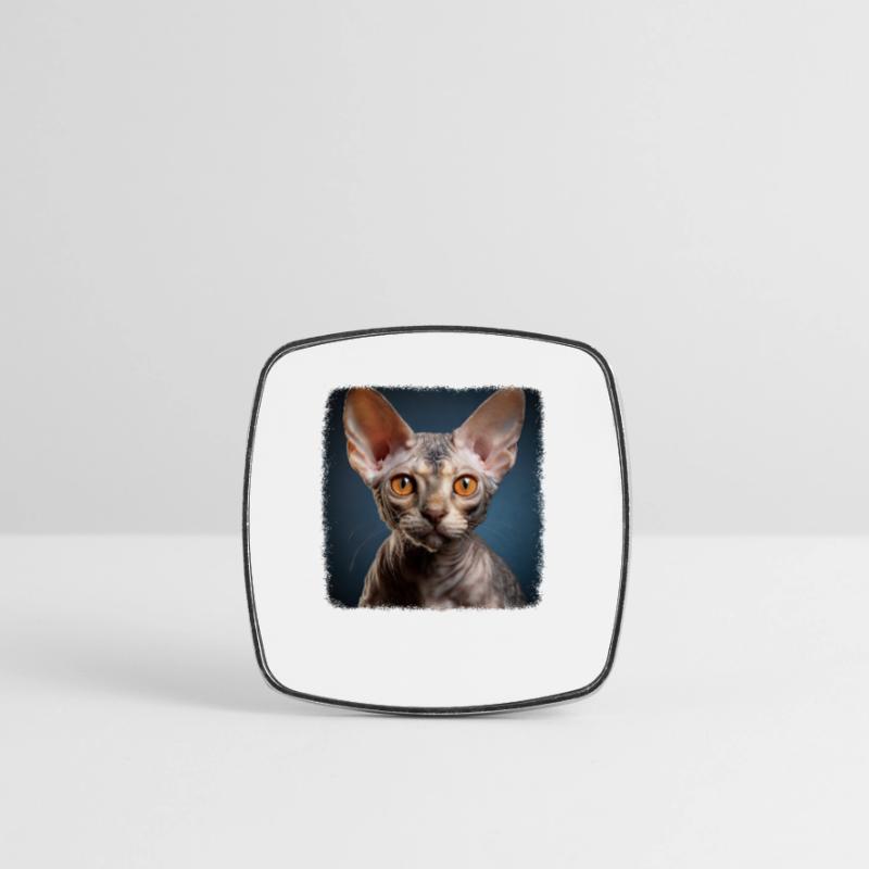 Devon Rex Kitten Devon Rex Cat Square fridge magnet