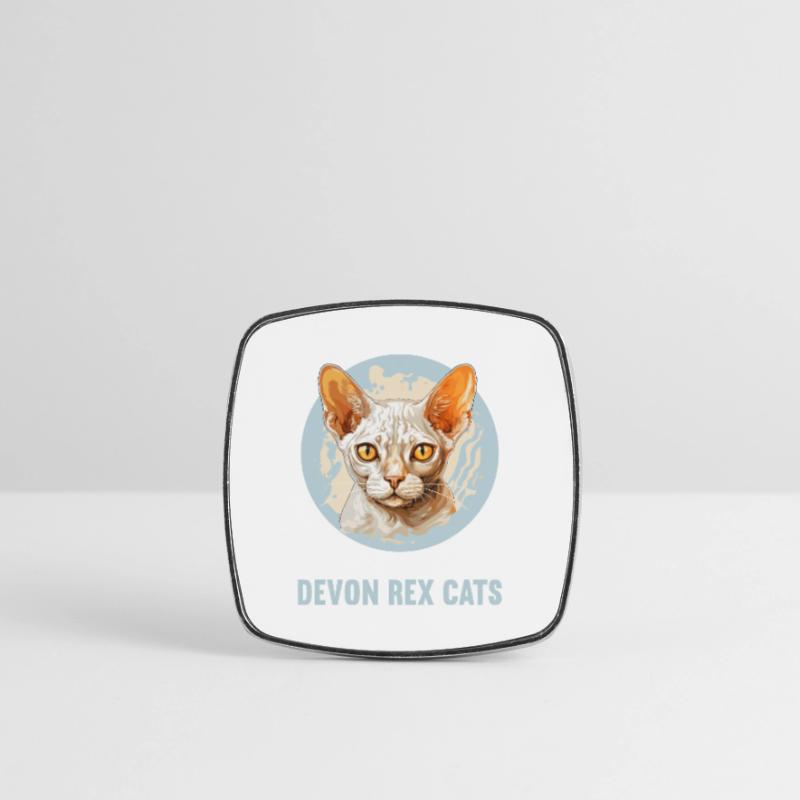 Devon Rex Kätzchen Devon Rex Katze Viereckiger Kühlschrankmagnet