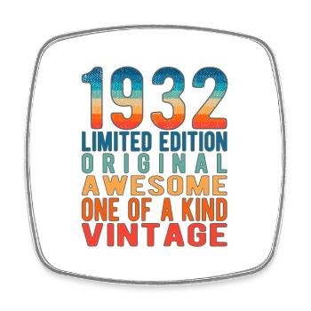 Edition limitée depuis 1932 Anniversaire Millésime 1932 - Magnet carré - blanc - Devant