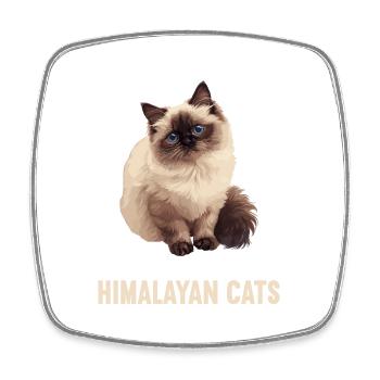 Himalayan Cat Colourpoint Katze - Square fridge magnet - white - Front