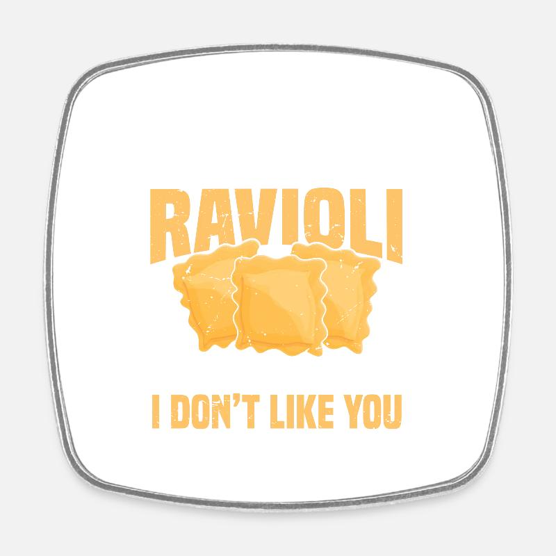 RAVIOLI 7 - Magnet carré - blanc