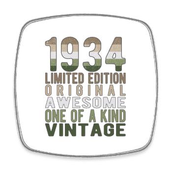 Edition Limitée Depuis 1934 Anniversaire Millésime 1934 - Magnet carré - blanc - Devant