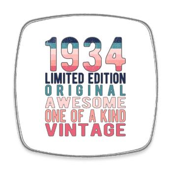 Edition Limitée Depuis 1934 Anniversaire Millésime 1934 - Magnet carré - blanc - Devant