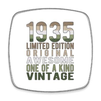 Edition limitée depuis 1935 Anniversaire Millésime 1935 - Magnet carré - blanc - Devant