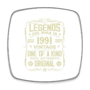 Fabriqué En 1991 Vintage Cadeau Anniversaire 1991 - Magnet carré - blanc - Devant