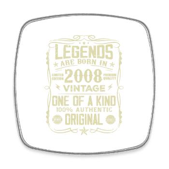 Made In 2008 Vintage Anniversary Gift 2008 - Square fridge magnet - white - Front