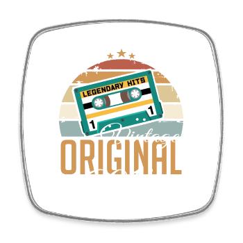 Millésime 2014 Born Original 2014 Anniversaire - Magnet carré - blanc - Devant