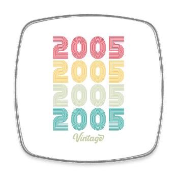 19 Years Old Vintage 2005 Limited Edition 19th - Square fridge magnet - white - Front