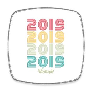 5 ans Millésime 2019 Edition Limitée 5ème - Magnet carré - blanc - Devant