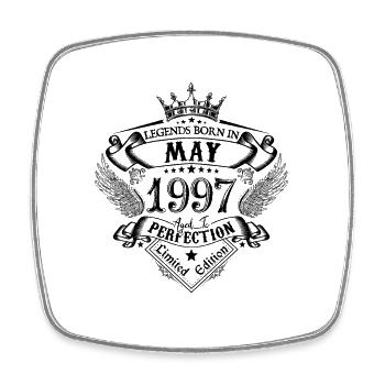 Anniversary May 1997 May Anniversary 1997 - Square fridge magnet - white - Front
