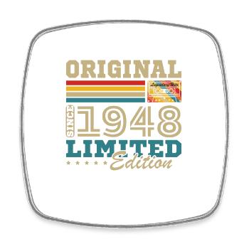 1948 Vintage Cadeau Anniversaire - Magnet carré - blanc - Devant