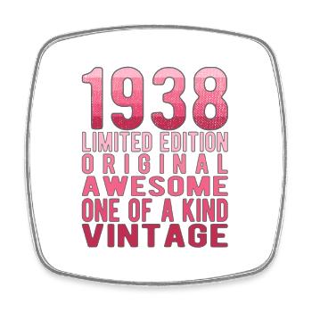 Limited Edition Since 1938 Birthday Vintage 1938 - Square fridge magnet - white - Front