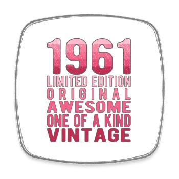 Edition limitée depuis 1961 Anniversaire Millésime 1961 - Magnet carré - blanc - Devant