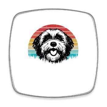 Meilleur Propriétaire De Chien De Papa Bichon Havanais Havaneser - Magnet carré - blanc - Devant