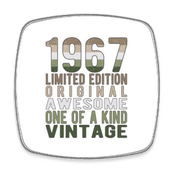 Edition limitée depuis 1967 Anniversaire Millésime 1967 - Magnet carré - blanc - Devant