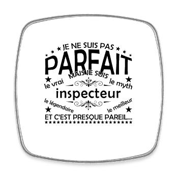Inspector Gift Inspector The Real Inspector - Square fridge magnet - white - Front