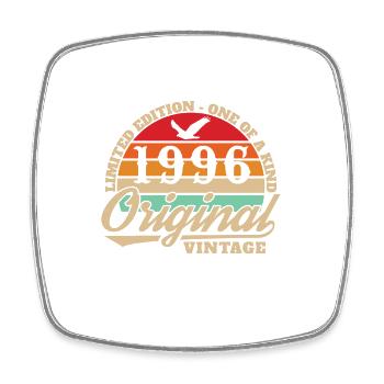 30 Jahre 1996 Vintage Retro Geburtstagsgeschenk - Viereckiger Kühlschrankmagnet - Weiß - Vorne
