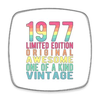 Limited Edition Since 1977 Birthday Vintage 1977 - Square fridge magnet - white - Front