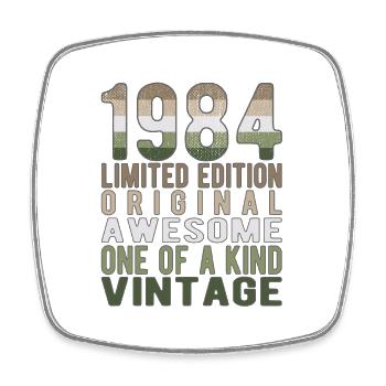 Limited Edition seit 1984 Geburtstag Vintage 1984 - Viereckiger Kühlschrankmagnet - Weiß - Vorne