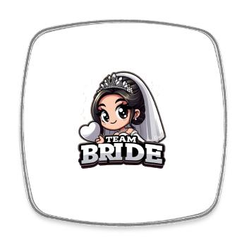 Team Bride - Forts ensemble pour un mariage de célibataire - Magnet carré - blanc - Devant