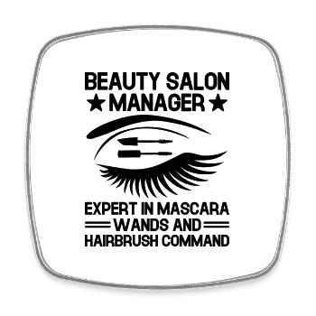 SPA Manager Job Wellness Funny SPA Management Sayi - Square fridge magnet - white - Front