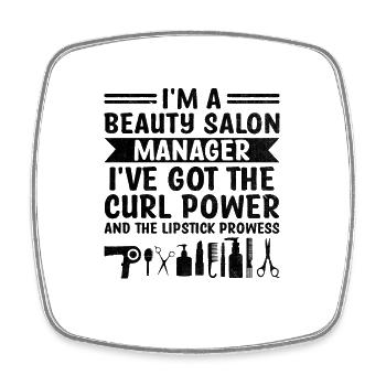 SPA Manager Job Wellness Funny SPA Management Sayi - Square fridge magnet - white - Front
