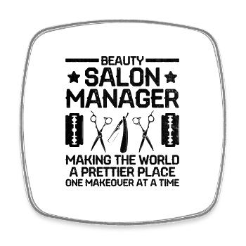 SPA Manager Job Wellness Funny SPA Management Sayi - Square fridge magnet - white - Front
