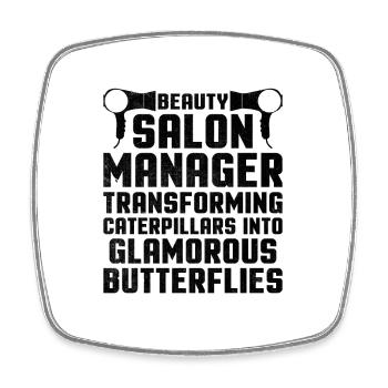 SPA Manager Job Wellness Funny SPA Management Sayi - Square fridge magnet - white - Front