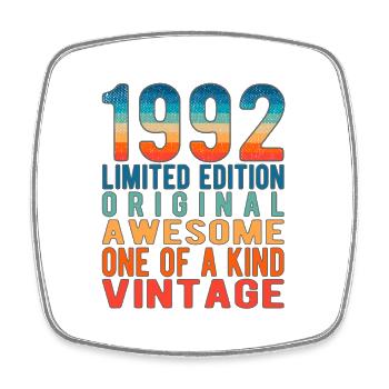 Limited Edition seit 1992 Geburtstag Vintage 1992 - Viereckiger Kühlschrankmagnet - Weiß - Vorne