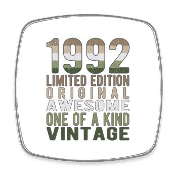 Edition limitée depuis 1992 Anniversaire Millésime 1992 - Magnet carré - blanc - Devant