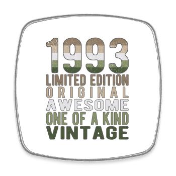 Limited Edition seit 1993 Geburtstag Vintage 1993 - Viereckiger Kühlschrankmagnet - Weiß - Vorne