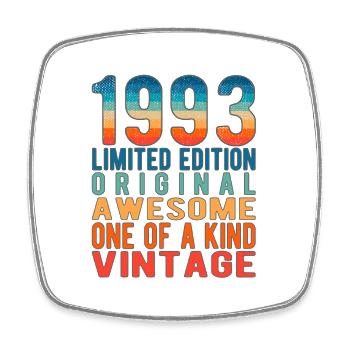 Limited Edition seit 1993 Geburtstag Vintage 1993 - Viereckiger Kühlschrankmagnet - Weiß - Vorne
