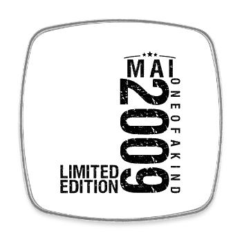 Birthday May 2009 May born in May - Square fridge magnet - white - Front