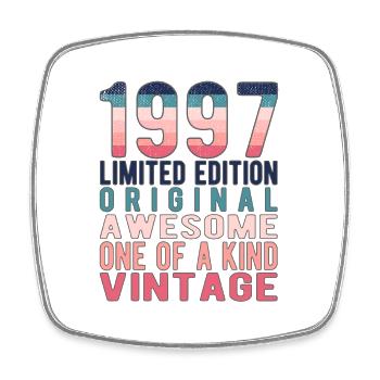 Limited Edition seit 1997 Geburtstag Vintage 1997 - Viereckiger Kühlschrankmagnet - Weiß - Vorne