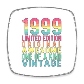 Limited Edition seit 1999 Geburtstag Vintage 1999 - Viereckiger Kühlschrankmagnet - Weiß - Vorne