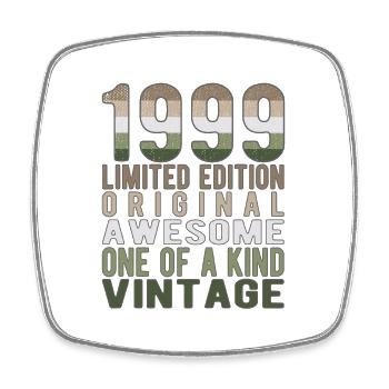 Limited Edition seit 1999 Geburtstag Vintage 1999 - Viereckiger Kühlschrankmagnet - Weiß - Vorne