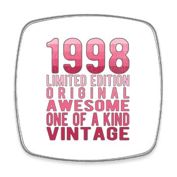 Edition limitée depuis 1998 Anniversaire Millésime 1998 - Magnet carré - blanc - Devant