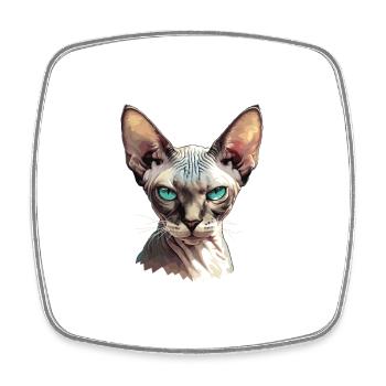 Sphynx Kätzchen Sphynx Katze - Viereckiger Kühlschrankmagnet - Weiß - Vorne