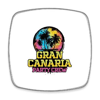 Gran Canaria Party Crew Team - Square fridge magnet - white - Front