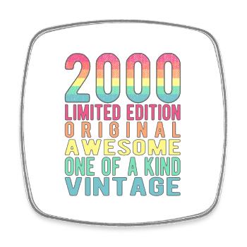 Limited Edition Since 2000 Birthday Vintage 2000 - Square fridge magnet - white - Front