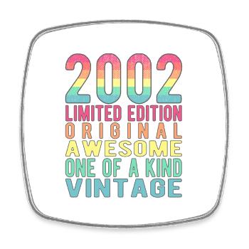 Edition limitée depuis 2002 Anniversaire Millésime 2002 - Magnet carré - blanc - Devant